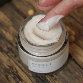 mixsoon Bean Cream – Nährende Feuchtigkeitspflege mit fermentierter Sojabohne für glatte Haut & Porenpflege, langanhaltende Hydratation für einen strahlenden, ausgeglichenen Glow, 50 ml