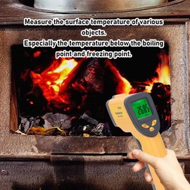 ‑50‑600℃ Infrared Thermometer Non Contact Heat Temperature Temp Gun for Cooking, Digital Display, Infrared Detection for Pizza Oven