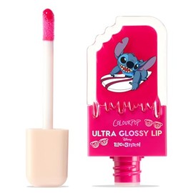 ColourPop x Stitch Ultra Glossy Lip Gloss - High-Shine, Non-Sticky & Hydrating Lip Gloss with a Flexible Paddle Applicator - Sheer Hot Pink - Surfer Vibes (0.24 Fl oz)