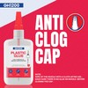 GH1200 (2-in-1) Super Glue for Plastic with Brush Applicator &
