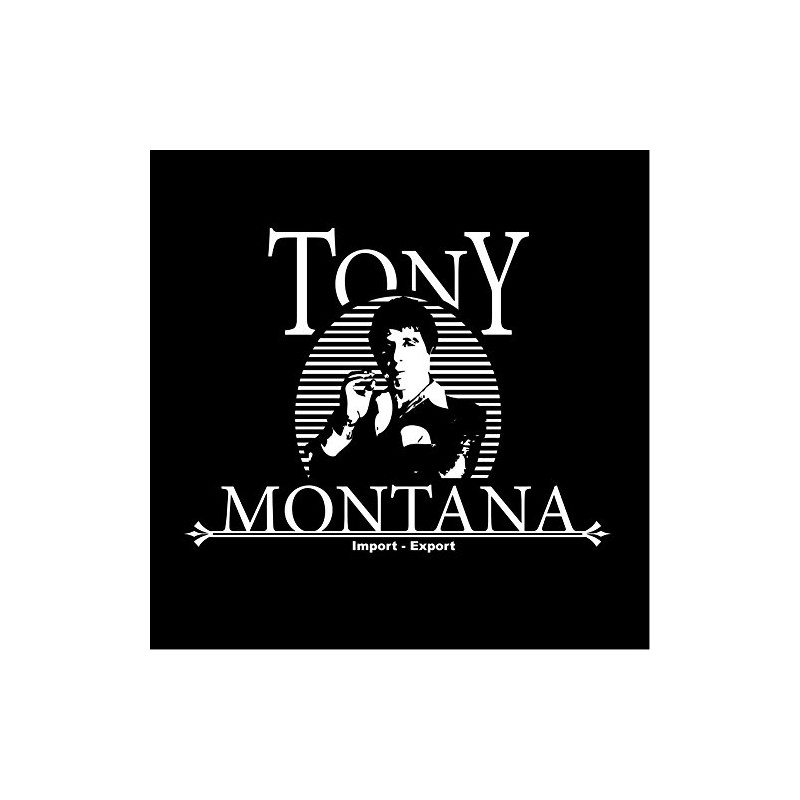 Cool retro t-shirt for men TONI MONTANA logo size M