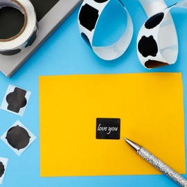 500 Pcs Label Stickers for Storage, Chalkboard Labels for Jars Waterproof Kitchen Pantry Labels Reusable Blackboard Stickers for Craft Room Weddings Mason Bottles Storage Bins Containers