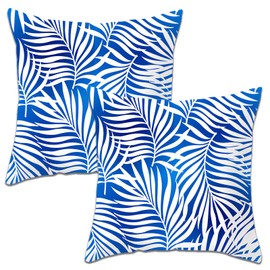 Betadistor Autumn Cushion Covers Included Sets 4 (45cm x 45cm) Luxury Decorative Leaves Print Square Throw Pillow Case Sofa Cushions with Invisible Zipper, Yellow Leaves, 501-0011