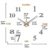 VANGOLD Giant Wall Clock for Living Room Decor, Decorative Wall