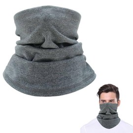 Bavooty Winter Loop Scarf Men and Women, Universal Tube Scarf, Winter Neckerchief, Multifunctional Scarf, Neck Warmer, Soft Fleece Tube Scarf, Windproof for Outdoor Skiing, Motorcycle, Running,