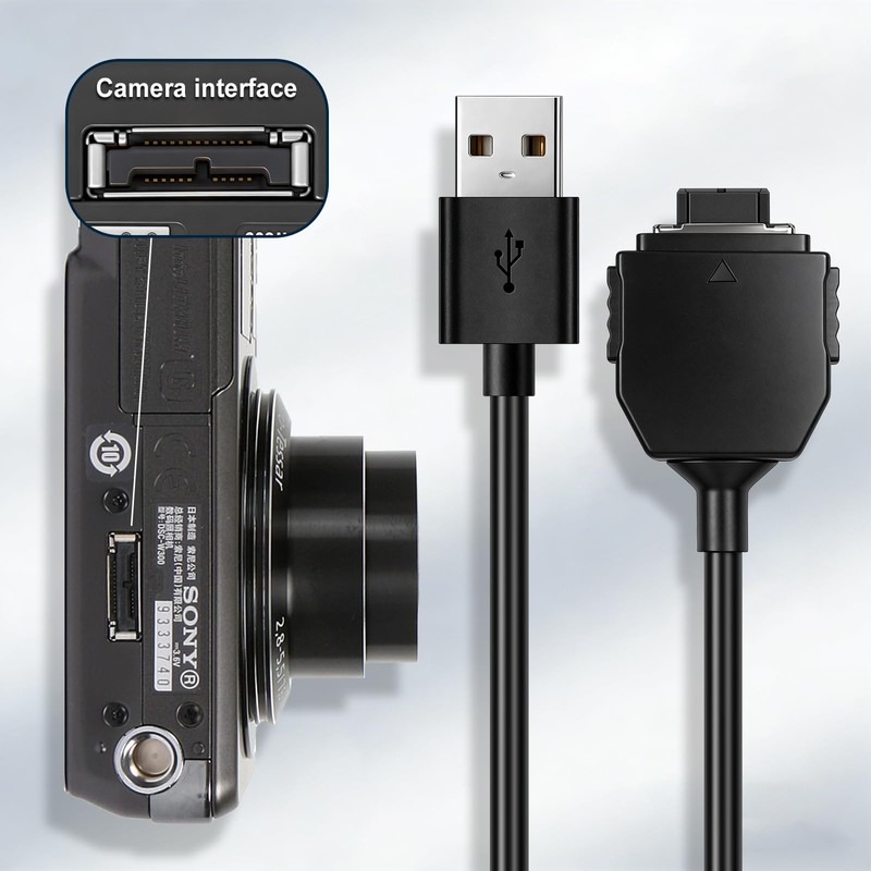 Camulti VMC-MD1 Cable - USB Data, Compatible with Sony Cyber-Shot