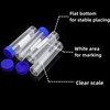 50Pcs Plastic Centrifuge Tubes, 50ml Self-Standing Plastic Test Tube with