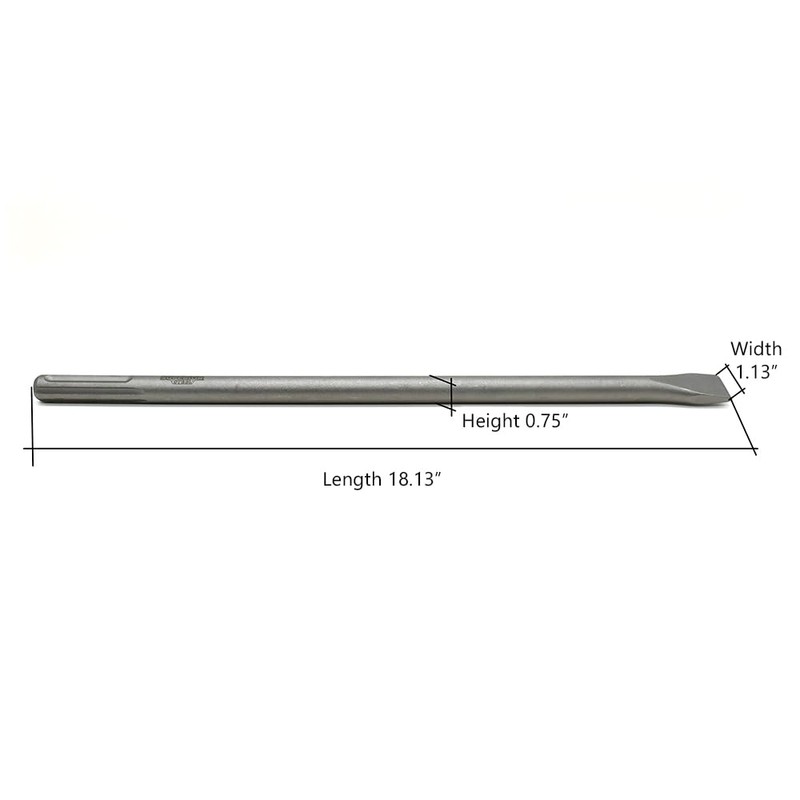 Superior Steel SC8912 1 Inch Flat SDS MAX Hammer Steel