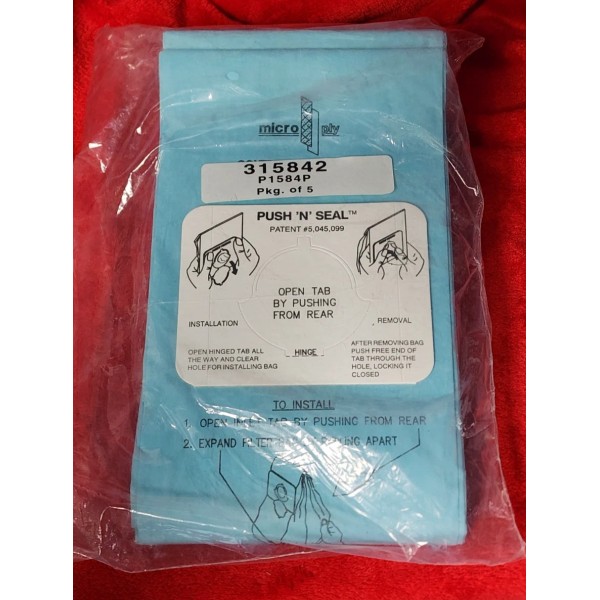 Mastercraft NIP / SEALED Set of 5 Vacuum Cleaner Bags