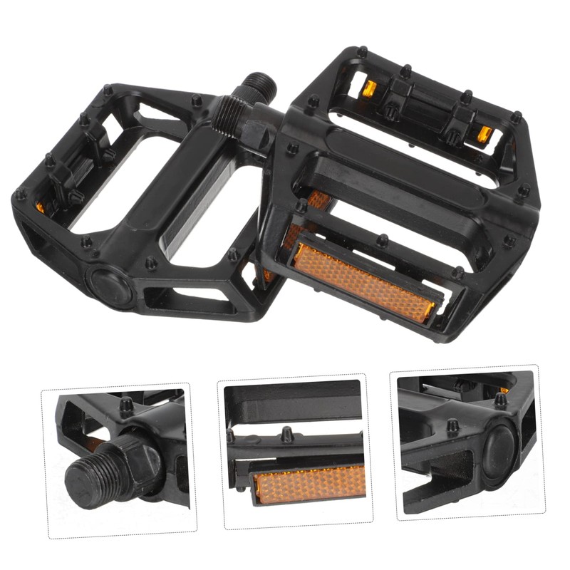 Mipcase 1 Pair Durable Slip Mountain Bike Foot Pedals Reinforced
