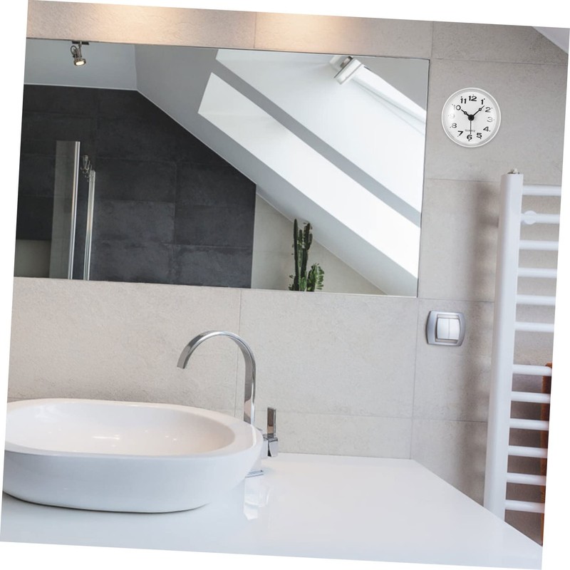 DOITOOL Silent Wall Clock Waterproof Digital Kitchen Clock for Bathroom