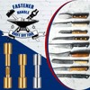 Charniol 20 Sets Brass Bracket Bolt Fasteners and Stainless Steel