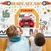 Naozinebi Race Car Giant Coloring Poster Large Racing Theme Drawing
