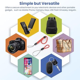 Baoswi 12 Pack Hand Wrist Strap Lanyard, Adjustable Wristlet Phone Lanyards for Keys, Cell Phone, Camera, USB Flash Drives, Flashlight, Keychain, ID Name Tag Badge