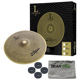 Zildjian L80 Low Volume 18 Inch Crash Ride Cymbal w/Geartree Cloth and Cymbal F