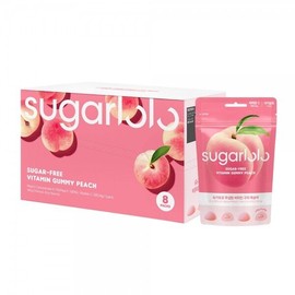 슈가로로 무설탕 비타민 구미 복숭아 1박스(45g x 8팩) Sugaroro Sugar-Free Vitamin Gummies Peach 1 Box (45g x 8 Packs)