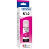 Epson 512 EcoTank Auto-Stop Ink Bottle, Magenta (T512320)