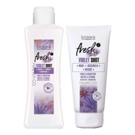 Salerm ® Biokera Fresh Violet Shot Shampoo + Balsamo 300ml