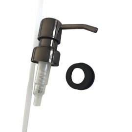 Soap Dispenser Pump Replacement/Liquor Bottle Soap Pumps, Gun Metal Bronze Soap Pumps with Collar Rings - 2 Pack