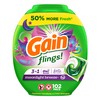 Gain Flings Laundry Detergent Pacs, 102 Count, Moonlight Breeze Scent,
