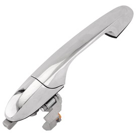 Koaudb for Fiat 500 Door Handle Offside Left Driver Side Chrome Silver Door Handle Replacement for 2007-2016 Fiat 500, for 2008-2016 Abarth 500 595 695 Replace# 735485876, 735592026, 735592012(Left)