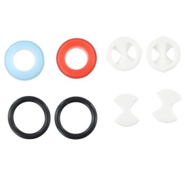 8 Pcs Pleochroic Faucet Washers Ceramic Disc Cartridges Silicon Washer Insert Turn Replacement for Valve Tap Faucet Parts, Faucet Washers