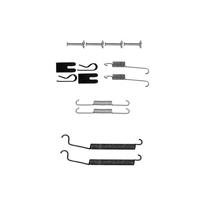 HELLA PAGID 8DZ 355 200-911 Accessory Kit, brake shoes, Rear