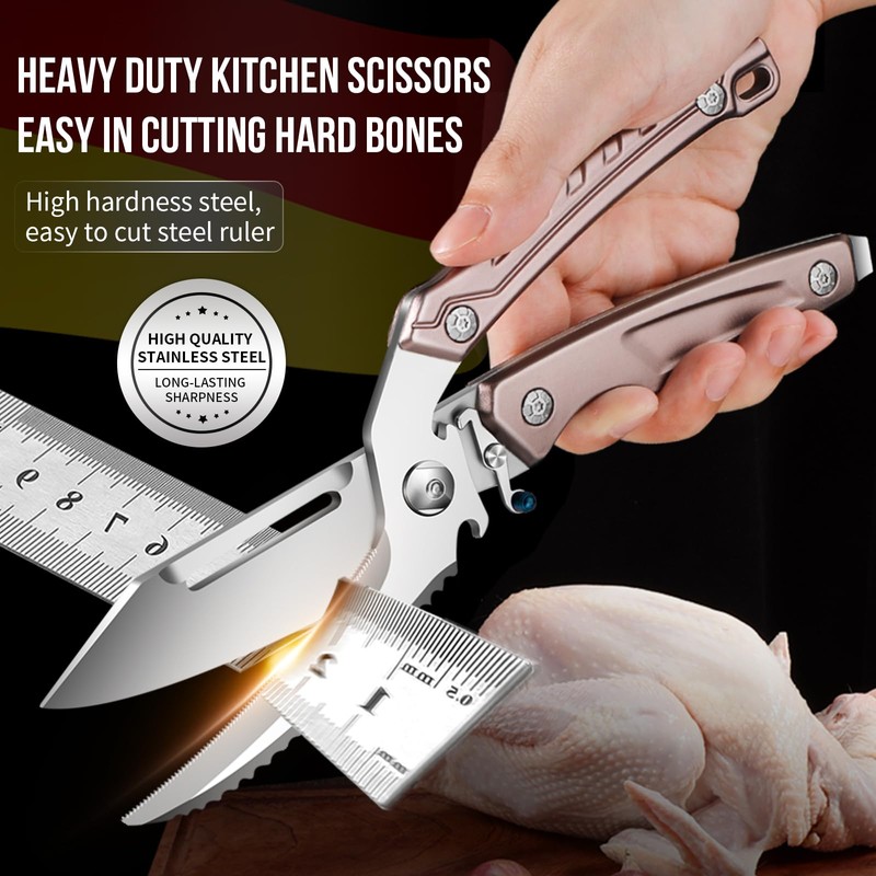 Heavy Duty Poultry Scissors, Detachable Kitchen Shears, Kitchen shears for