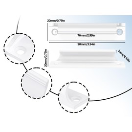 KAPSING Balcony Door Handle, Aluminium Alloy Furniture Handle, Patio Door Handle, Outdoor Cabinet Drawer Handle, for Windows, Glass Doors, Drawers, Balcony Door (White)