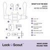 Lock Scout Wave Lever with Round Trim Keyed Entry Door