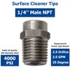 25025 Surface Cleaner Tips for Pressure Washer Nozzles with 2.5