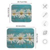 Sweetshow Daisy On Old Wooden Board Dish Drying Mat for