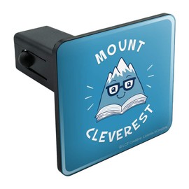 GRAPHICS & MORE Mount Cleverest Everest Reading Book Funny Humor Tow Trailer Hitch Cover Plug Insert
