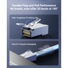 VCE 25-Pack Cat6 Shielded RJ45 Pass Through Connectors with RJ45