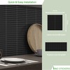 INNO STICKERS Peel and Stick Backsplash, Charcoal 12" x 12"