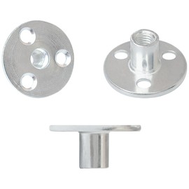 12 PCS 3 Holes Backplate Nuts,T Shaped Tee Nut (M8)