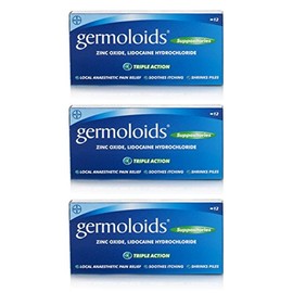 Germoloids Suppositories x 12 - Pack of 3