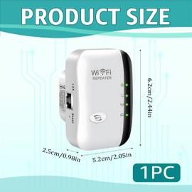 2025 Newest WiFi Extender, WiFi Booster, WiFi Repeater Home Signal Extender Wireless Internet booster with Ethernet Port Support AP/RP Mode Home Wireless Signal accelerator Simple Setup UK plug (White