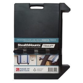 StealthMounts Trax90 Track Saw Square for Makita | 90° Right Angle Plunge Saw Guide Rail Angle Stop