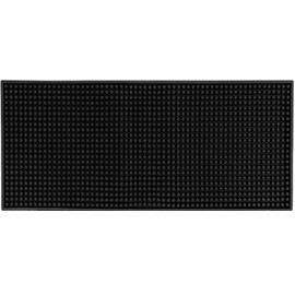 Excovip Bar Mat Service Mat PVC Bar Kitchen Counter Commercial Home Dish Drying Mat BAR Mat (Black, 30 x 60, 15 x 30, 50 x 20) (50 cm x 20 cm)