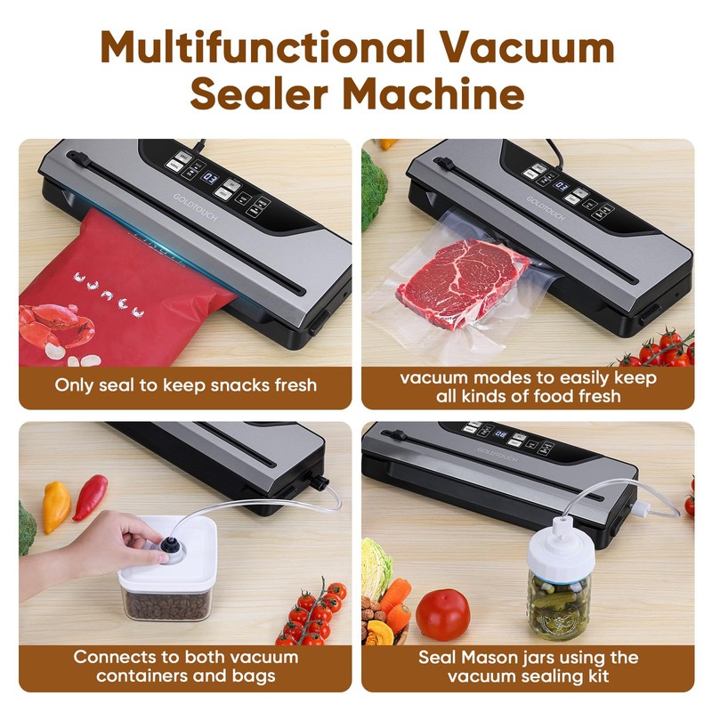 Vacuum Sealer for Food Electric Mason Jar Vacuum Sealer Machine