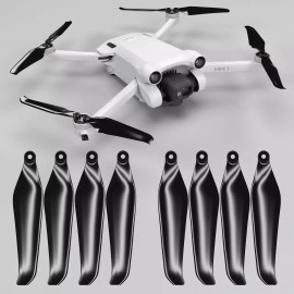 DJI, Universal Stealth Propellers For DJI Mini 3 Pro & Mini 4 Pro Black 4 Propellers Set New