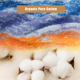 SEMAXE 12 Pack Hand Towels for Bathroom, 100% Cotton Towels with Hanging Loops, Soft & Highly Absorbent, Hand Towel Set for Gym, Shower, Hotel, Spa and Kitchen, Colorful Towel - Wheat Field Collection