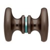 CRL Oil Rub Bronze Traditional Style Back-to-Back Shower Door Knobs