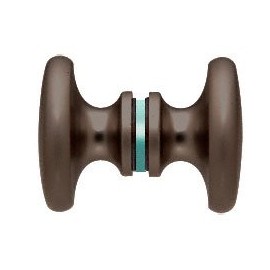 CRL Oil Rub Bronze Traditional Style Back-to-Back Shower Door Knobs