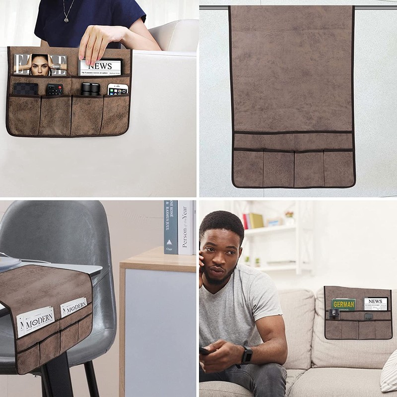 HAOMAIJIA Anti Slip Sofa Armrest Organizer Arm Chair Bedside Caddy
