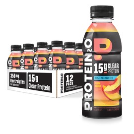 Protein2o 15g Whey Protein Infused Water, Peach Mango, 16.9 Oz Bottle (Pack of 12)