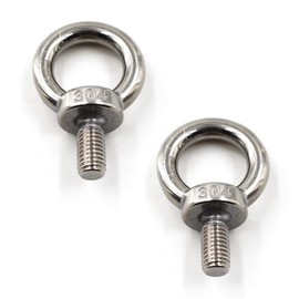M16 Ring Shape Lifting Threaded Eye Bolt 304 Stainless Steel For Eye Nut Fastener-2 Pack