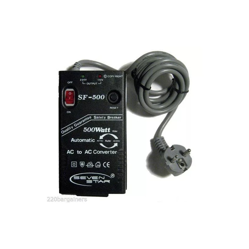 Seven Star SF-500 110 220 Volt 500 Watt Automatic AC