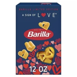 Barilla Limited Edition Heart Shaped Pasta Noodles Valentine's Day 12 oz Box